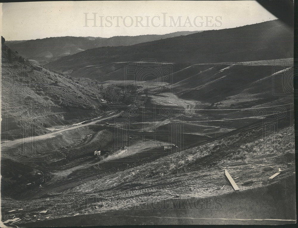 1936 Press Photo Ralston Dam - Historic Images