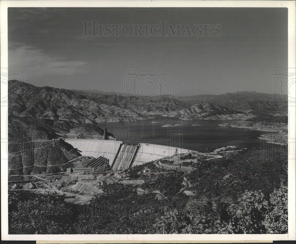 1944 Press Photo Shasta Dam - Historic Images