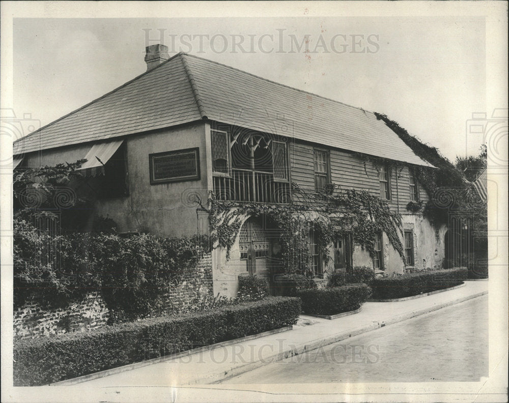 1931 Press Photo St Augustine Florida Spanish monks  - Historic Images
