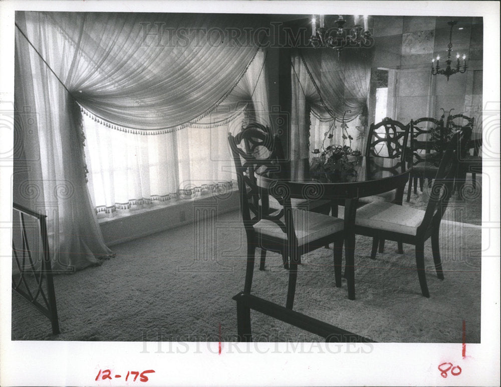 1968 Press Photo Elegance keyword dining Showcase House - Historic Images