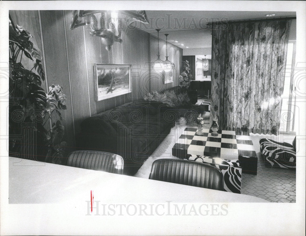 1968 Press Photo Interior Bed Room hotograh Bob Hannah - Historic Images