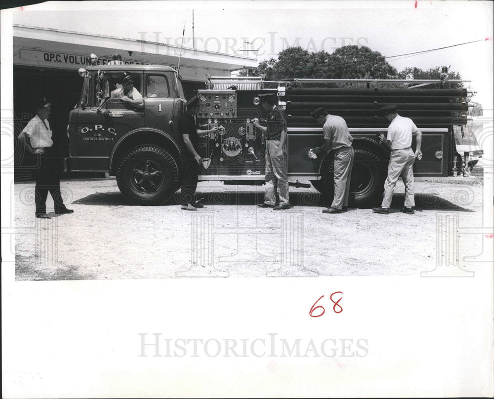 1965 Press Photo Palm Harbor Fire Kyle Spruce Ocala - Historic Images