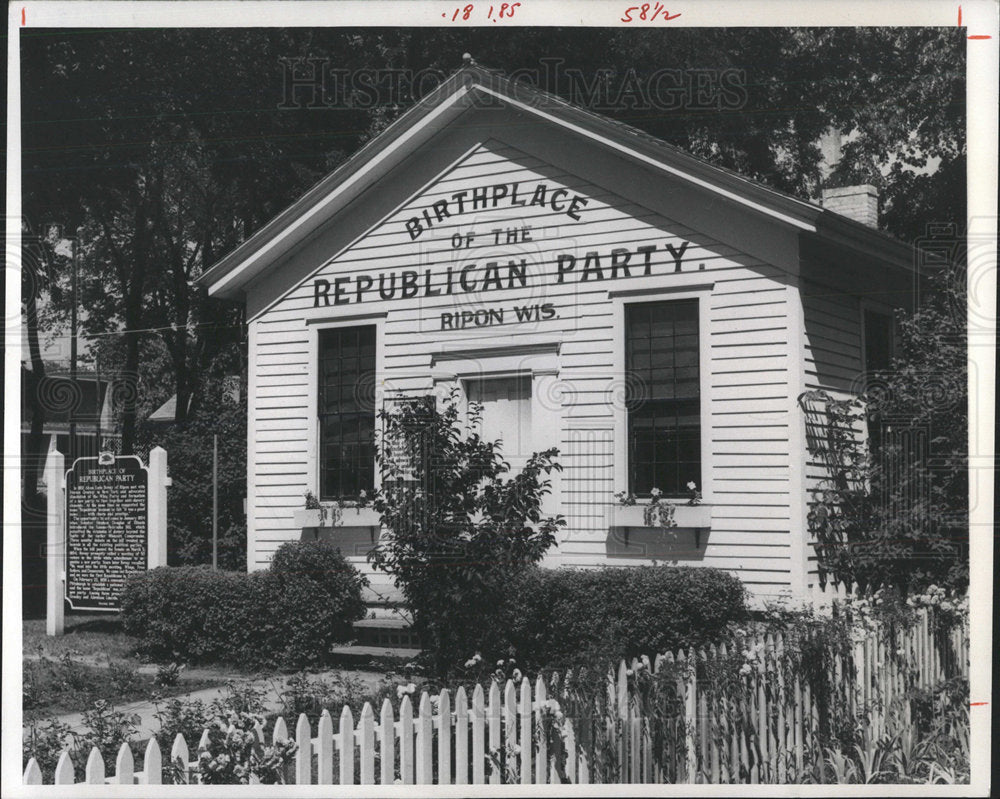 1974 Press Photo Birthplace Of The Republican Party  - Historic Images
