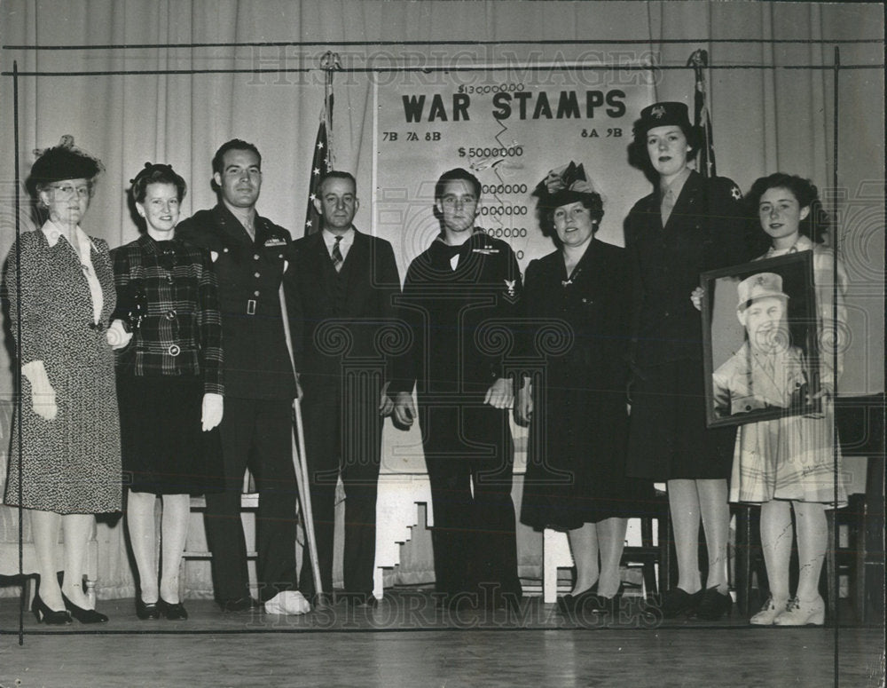 1946 Press Photo Army Navy Waacs Junior High School  - Historic Images