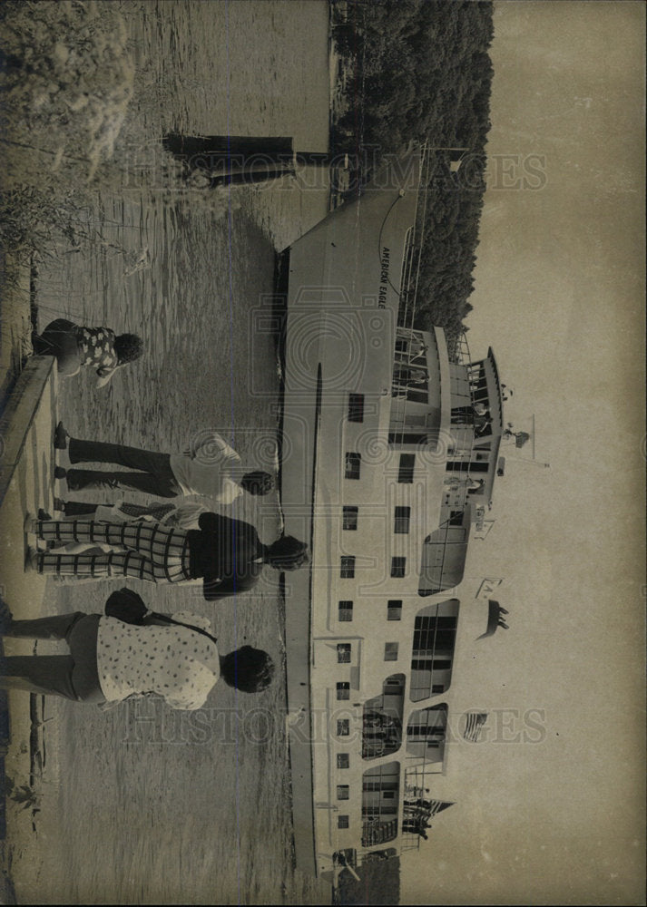 1975 Press Photo An American Eagle Cruise Ship - Historic Images