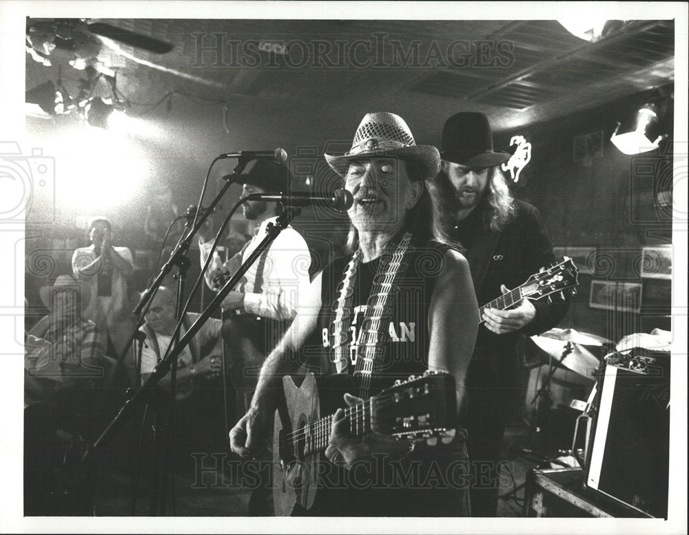 1988 Press Photo Musician Willie Nelson - Historic Images