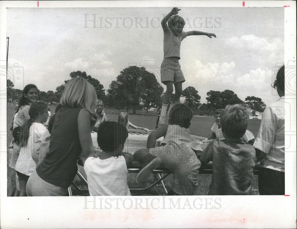 1970 Press Photo Summer Fossil Park Youth Center - Historic Images