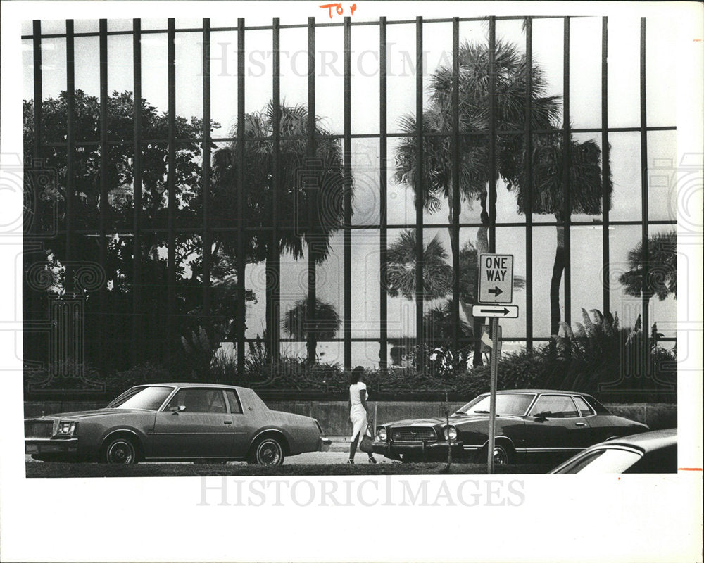1980 Press Photo Building Reflections In Clearwater - Historic Images