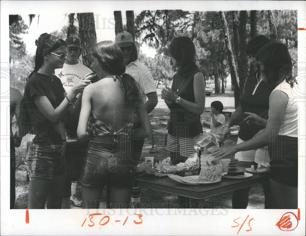 1974 Press Photo Cooking Willis S. Johns Youth Center - Historic Images