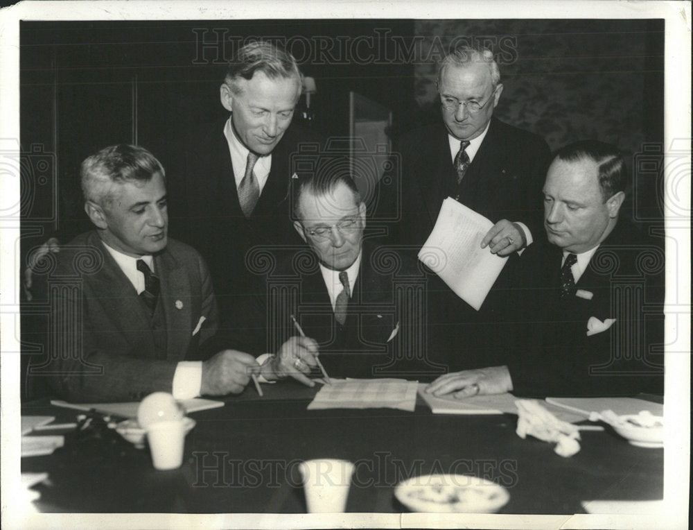 1935 Press Photo Mayors Meet At Work Relief Conference - Historic Images
