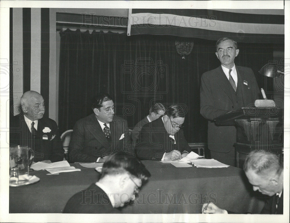 1937 Press Photo Mayor Daniel W. Hoan Opens Conference - Historic Images
