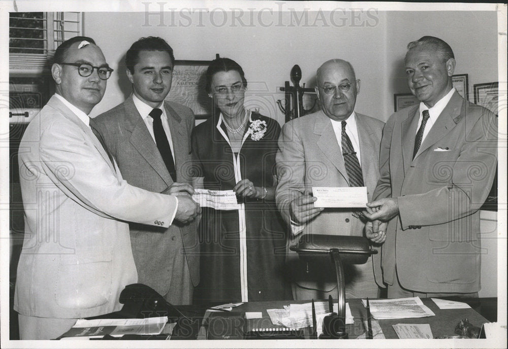 1953 Check presented Children&#39;s Hospital - Historic Images