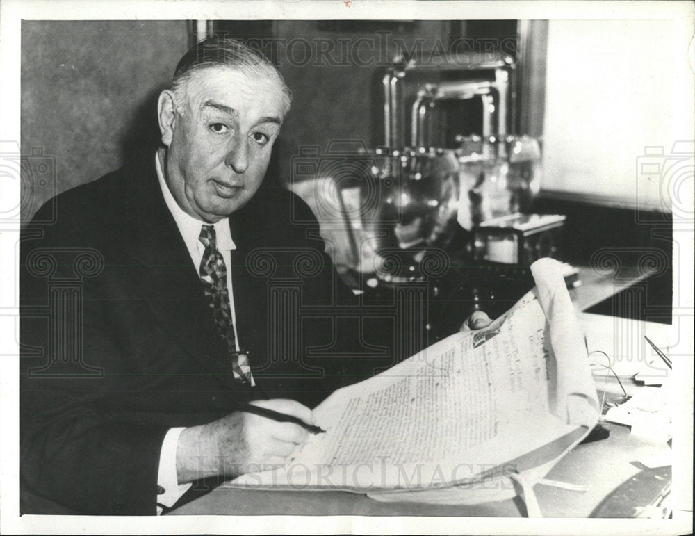 1936 Press Photo Ex-Chicago Mayor William Hale - Historic Images