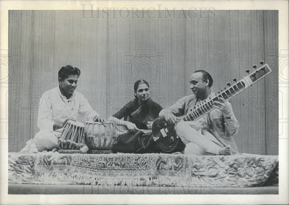 1968 Press Photo Ustad Nizamuddin Khan McCormick - Historic Images