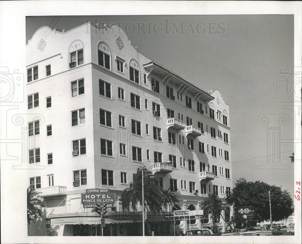1965 Press Photo Ponce de Leon Hotel in St. Pete, Fla. - Historic Images