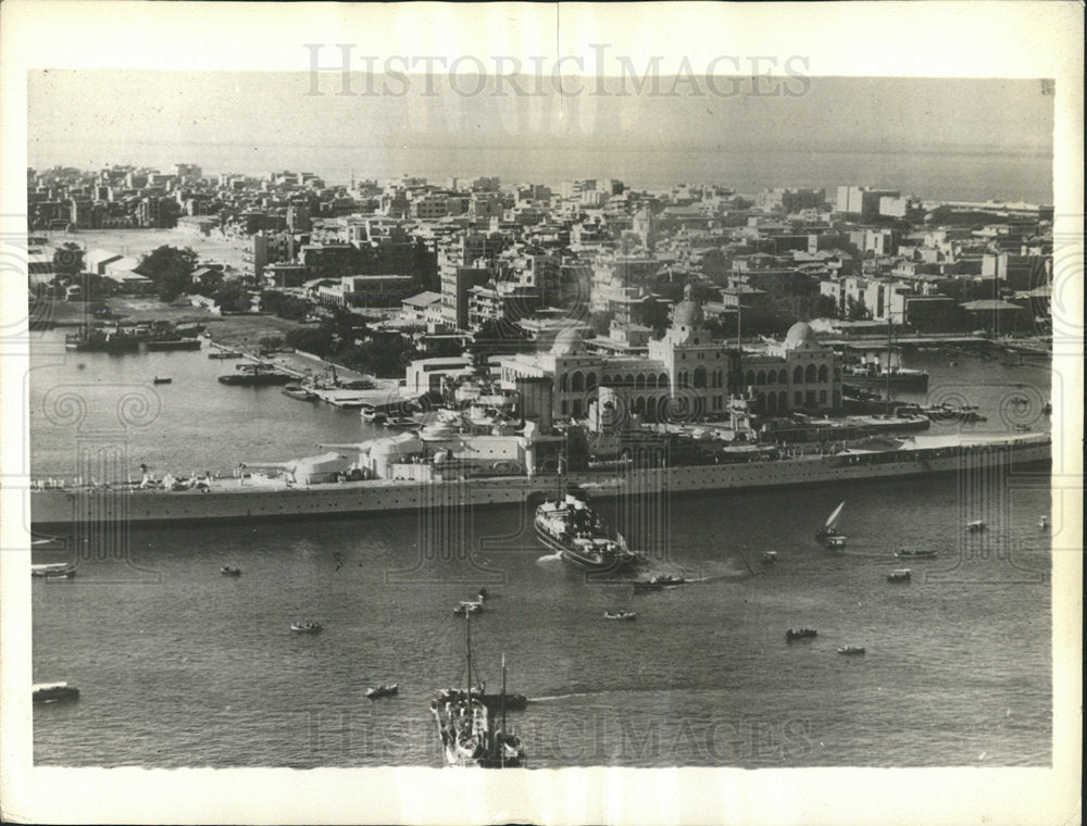 Press Photo British Stronghold Port Said Egypt - Historic Images