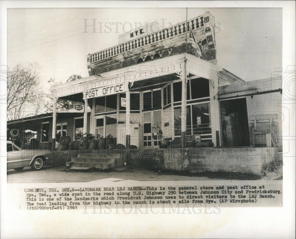 1963 Press Photo General Store and Post Office at Hye - Historic Images