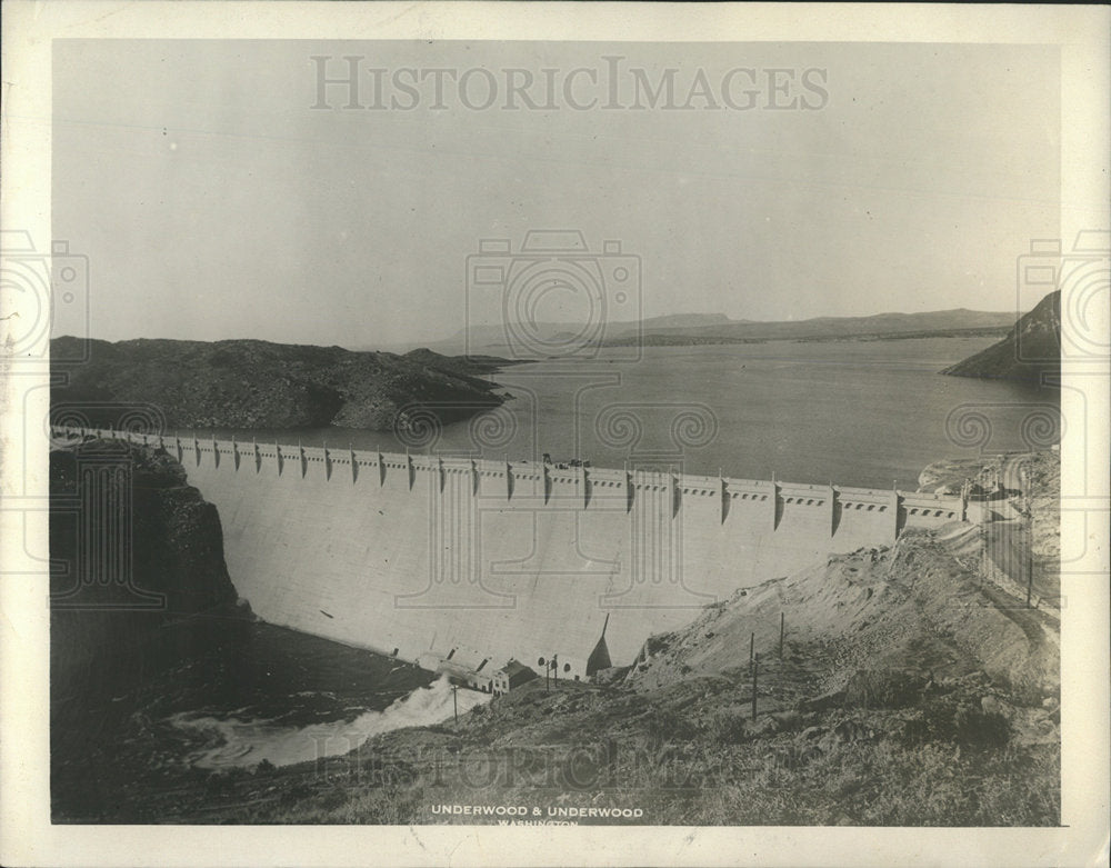 Press Photo The Elephant Butte Dam In New Mexico - Historic Images