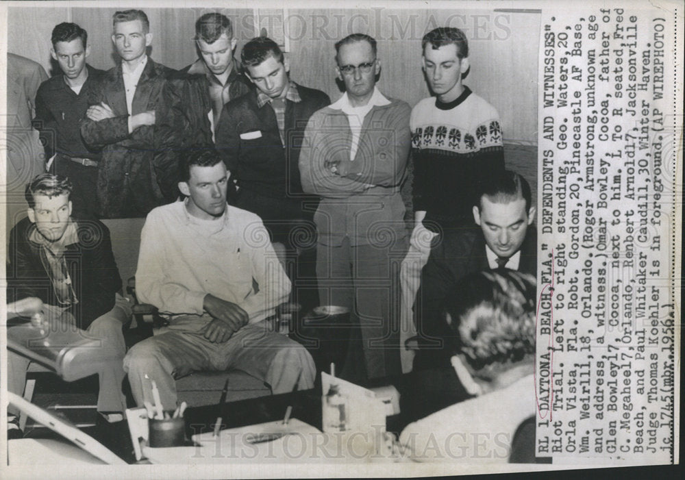 1956 People Involved in the Riot Trial-Historic Images