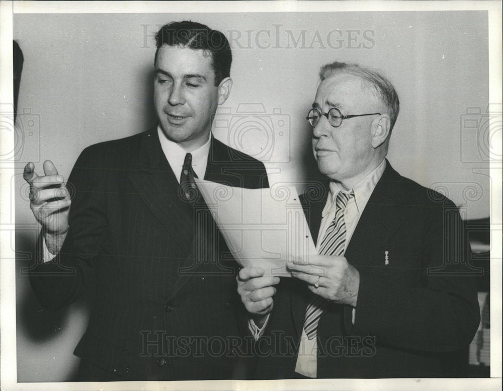 1936 Press Photo Attorneys Ralph Marron And E.B. Power - Historic Images