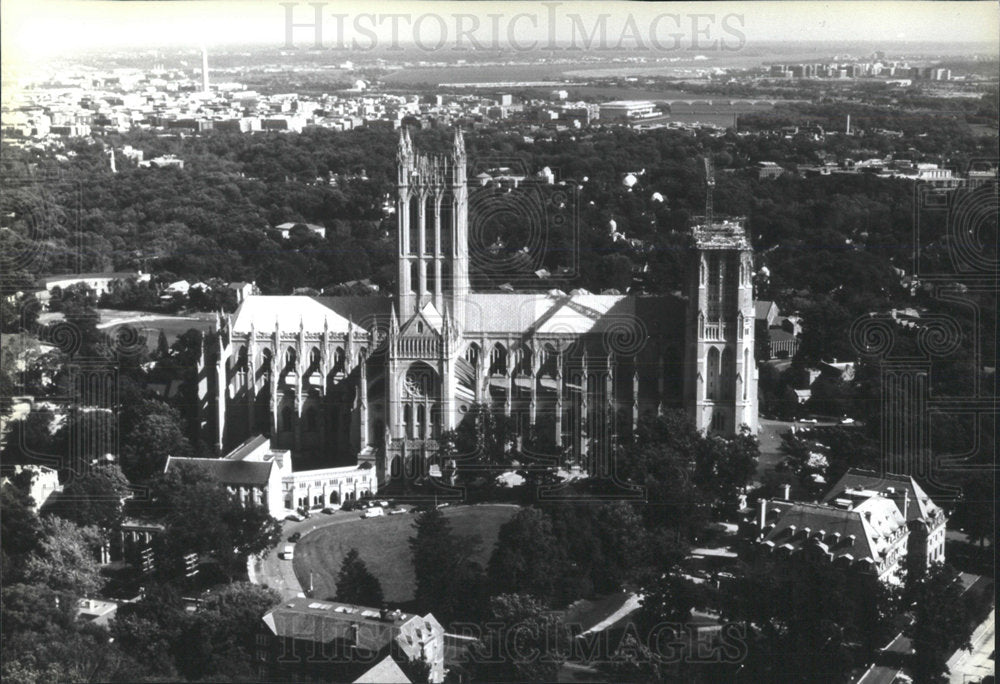 1990 Press Photo Washington National Cathedral - Historic Images
