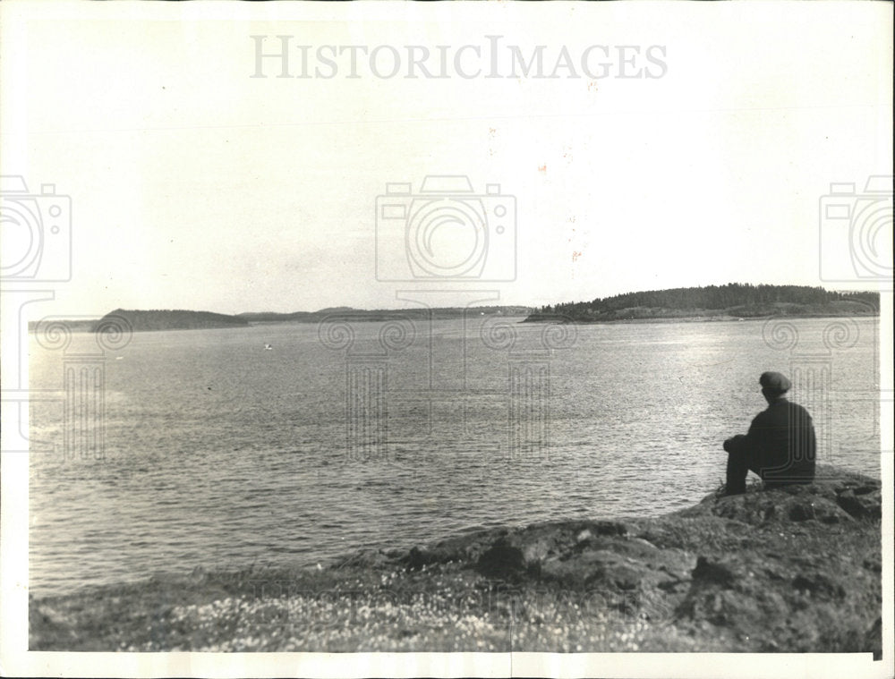 1935 Press Photo Estey&#39;s Head Eastport Maine - Historic Images