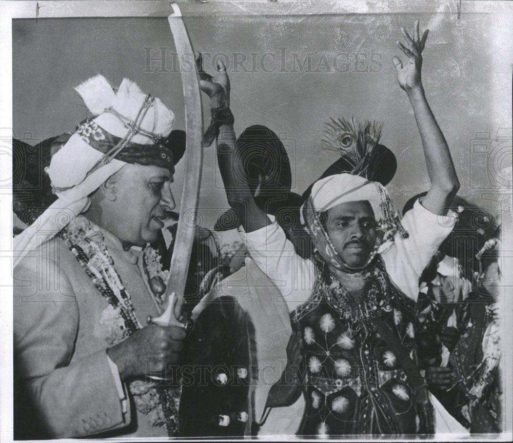 1960 Press Photo Premier Nehru at Republic Celebrations - Historic Images