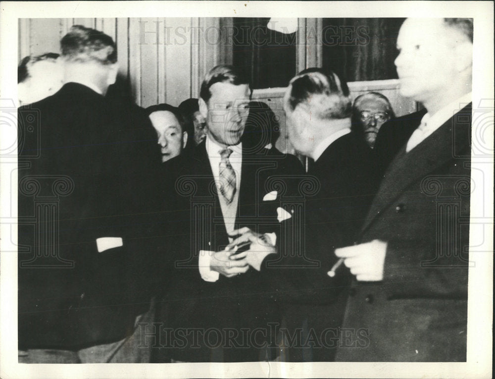 1937 Press Photo Duke Of Windsor Press Address  - Historic Images