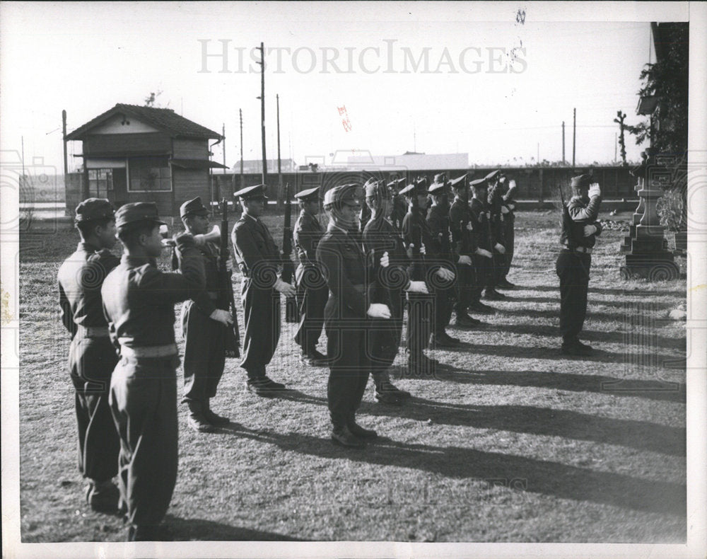1952 Press Photo Japanese National Security Forces  - Historic Images
