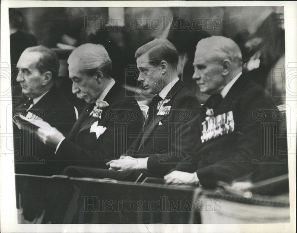 1936 Press Photo King Edward VIII/Armistice Day/WWI - Historic Images