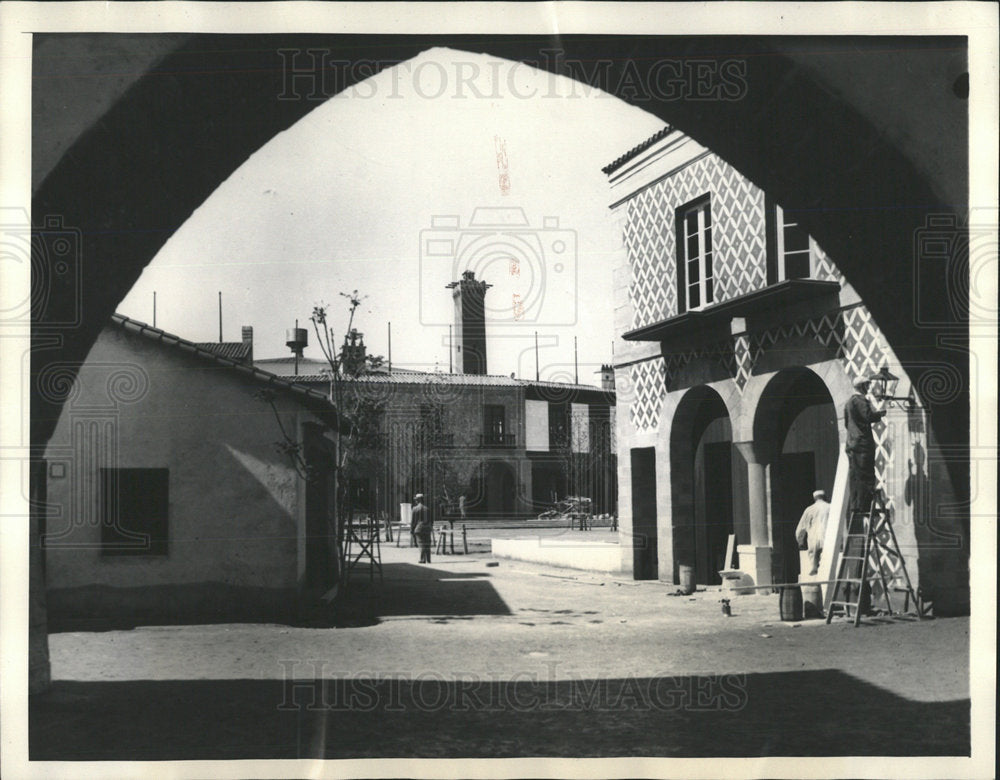 1934 Press Photo Streets of the Spanish Villiage - Historic Images