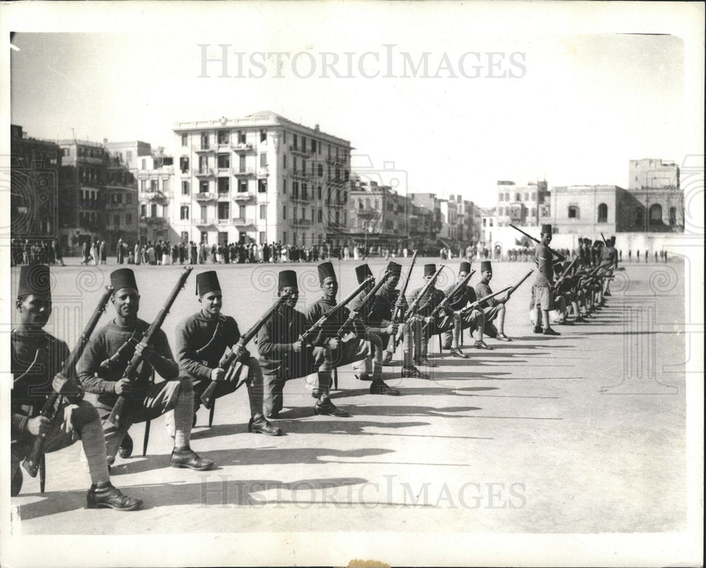 1935 Press Photo Cairo Egypt Egyptian Army - Historic Images