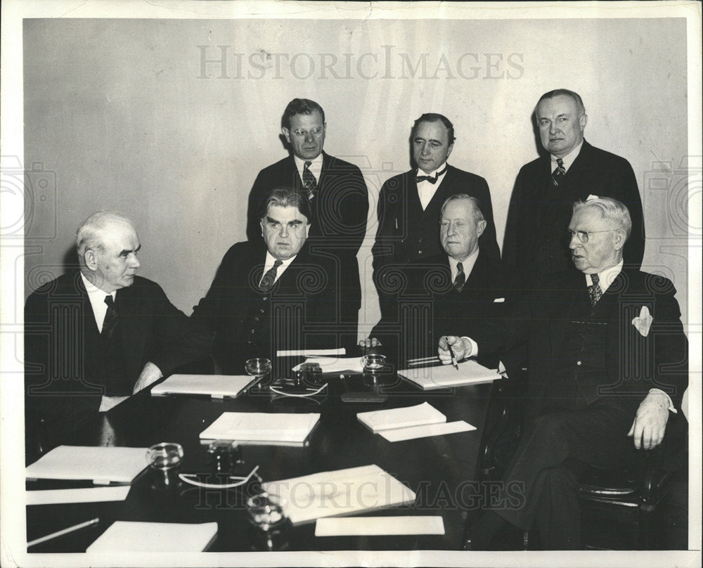 1939 Press Photo Labor Union Negotiations/AFL/CIO - Historic Images