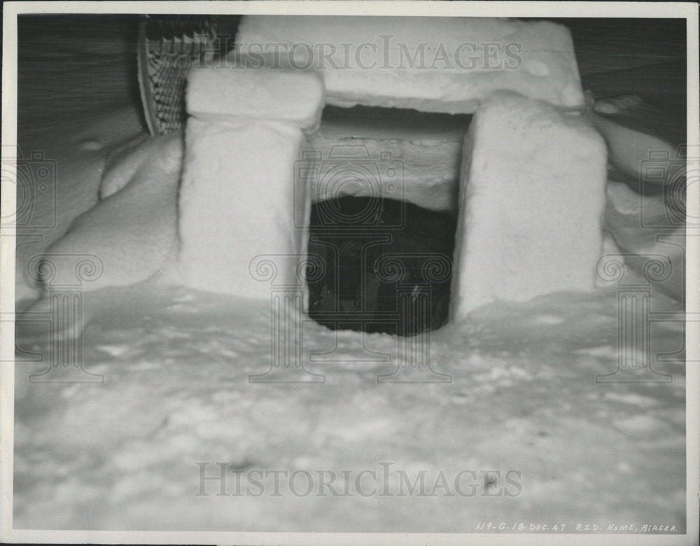Press Photo Arctic Rescue Igloos Michigan Military - Historic Images