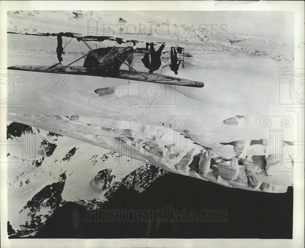 1970 Press Photo "Flightseeing" New Zealand Alps - Historic Images