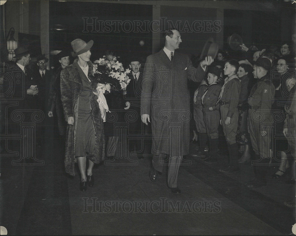 1939 Press Photo Crown Prince Frederik Ingrid Denmark  - Historic Images