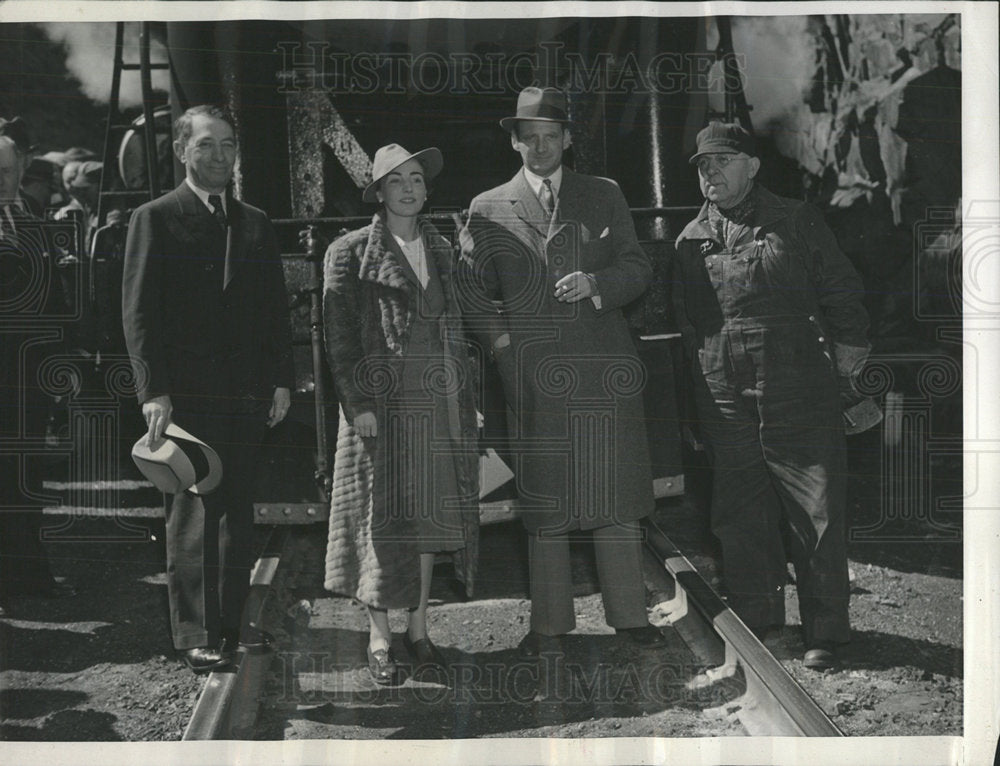 1939 Press Photo Rockies Prince Frederik Royal Couple  - Historic Images