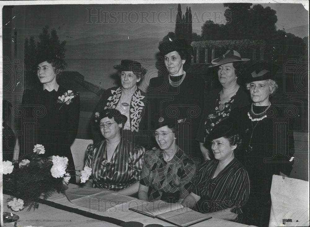 1940 Press Photo Denver Press Council Members Meeting - Historic Images