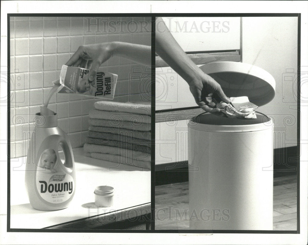 1990 Press Photo Proctor Gamble Downy Refill - Historic Images