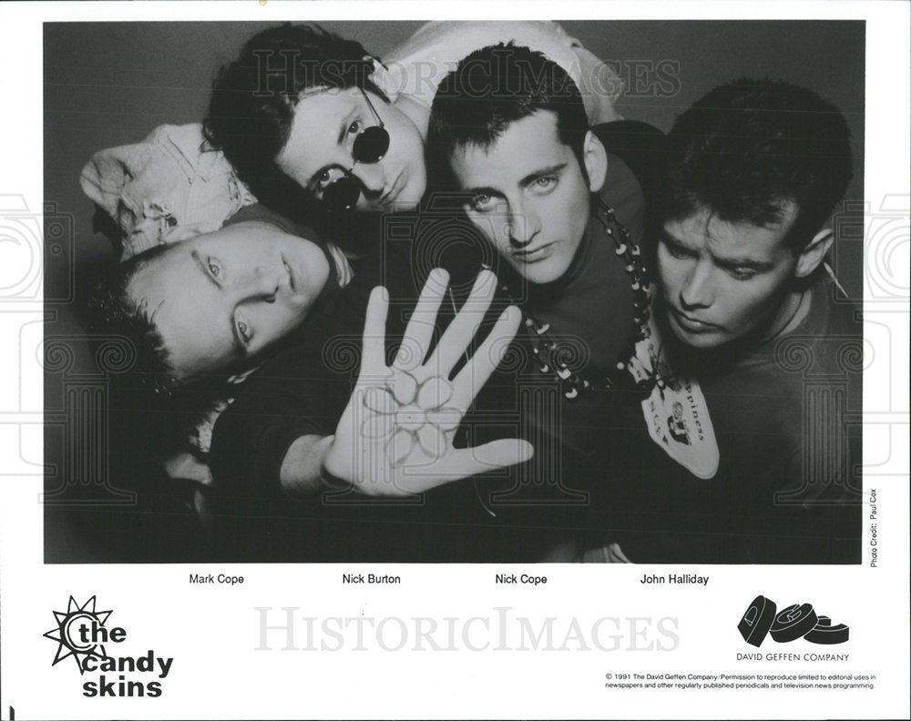 1992 Press Photo Mark Cope Nick Burton Nick Cope Candy  - Historic Images