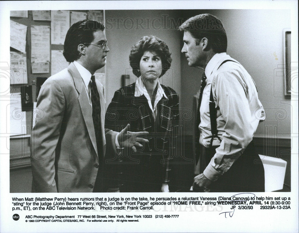 1993 Press Photo Home Free Series Actors Perry Canova - Historic Images