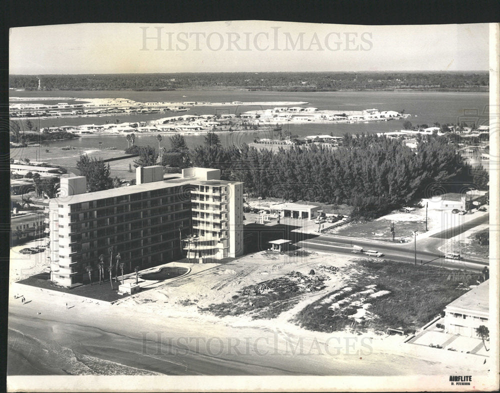1958 Redington Reef Building Aerial View - Historic Images