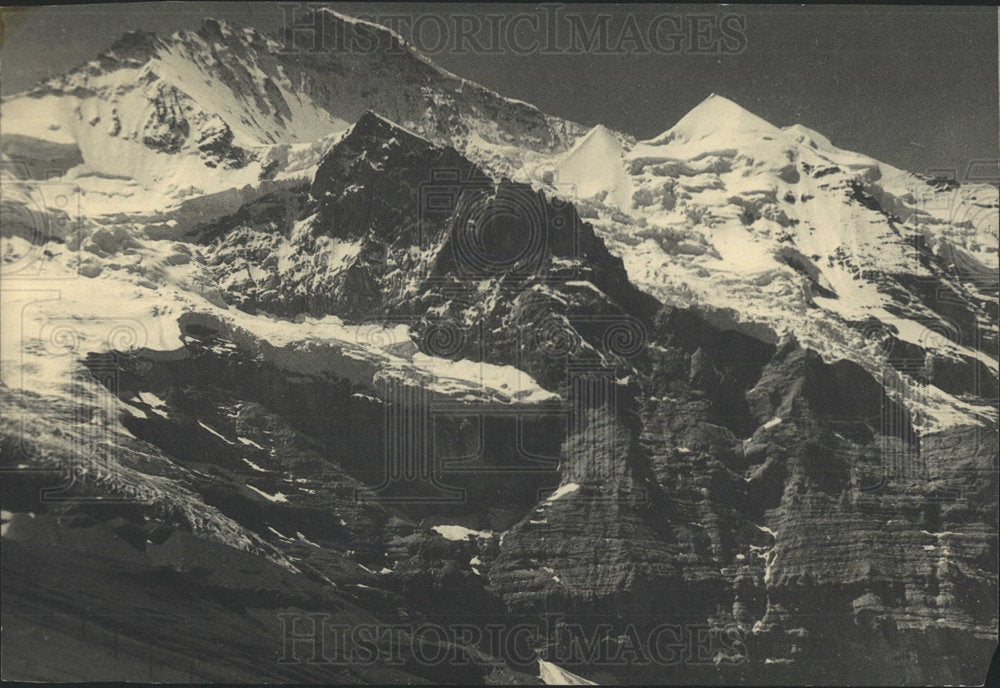 Press Photo Jungfrau Kleine Scheidegg Bernese Oberland  - Historic Images