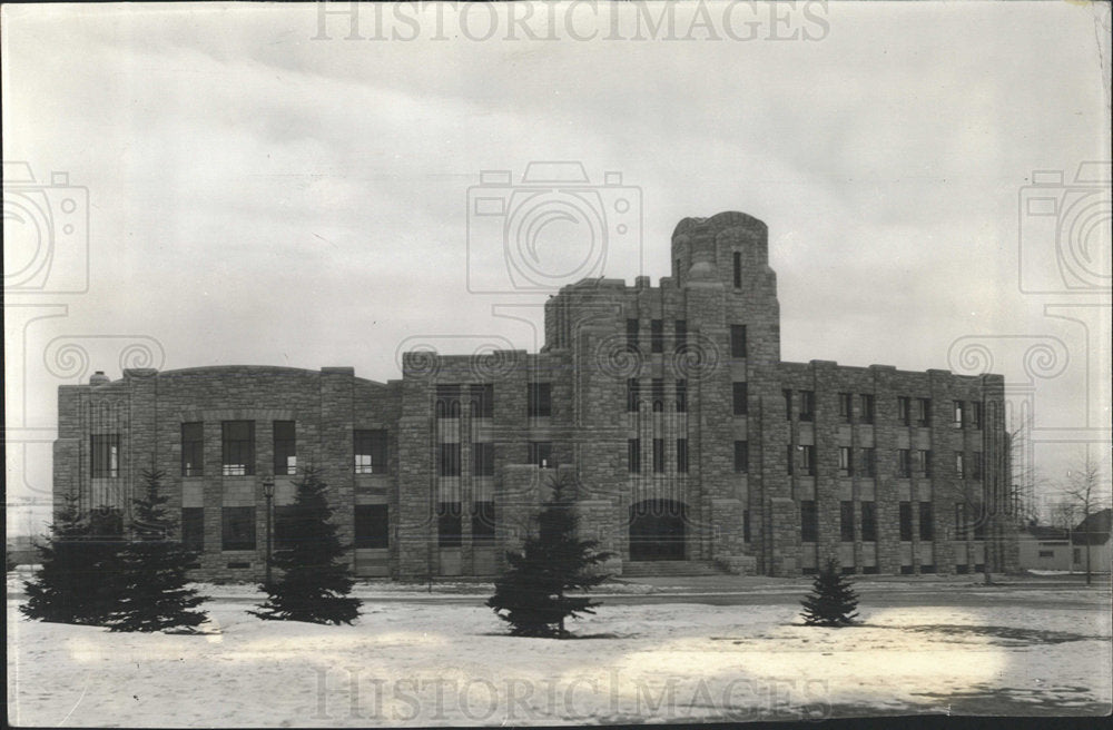 1939 Press Photo Wyoming University Union Bldg Labor - Historic Images