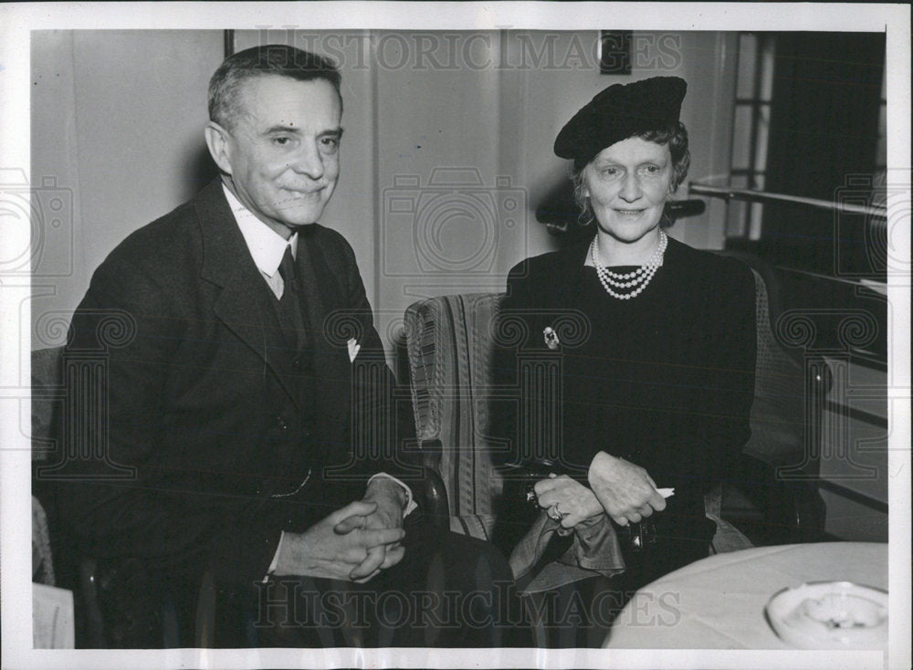 1938 Press Photo Lord &amp; Lady Astor British Politicians - Historic Images