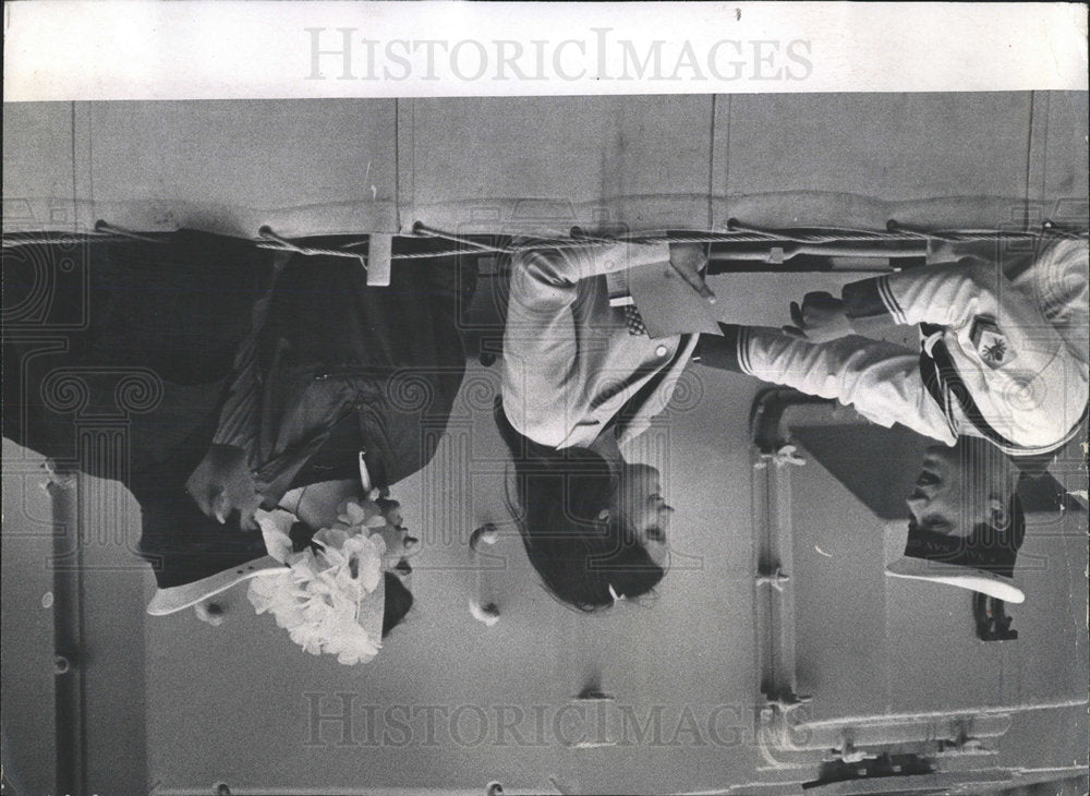 1967 Press Photo Italian destroyer San Giorgio Michigan - Historic Images