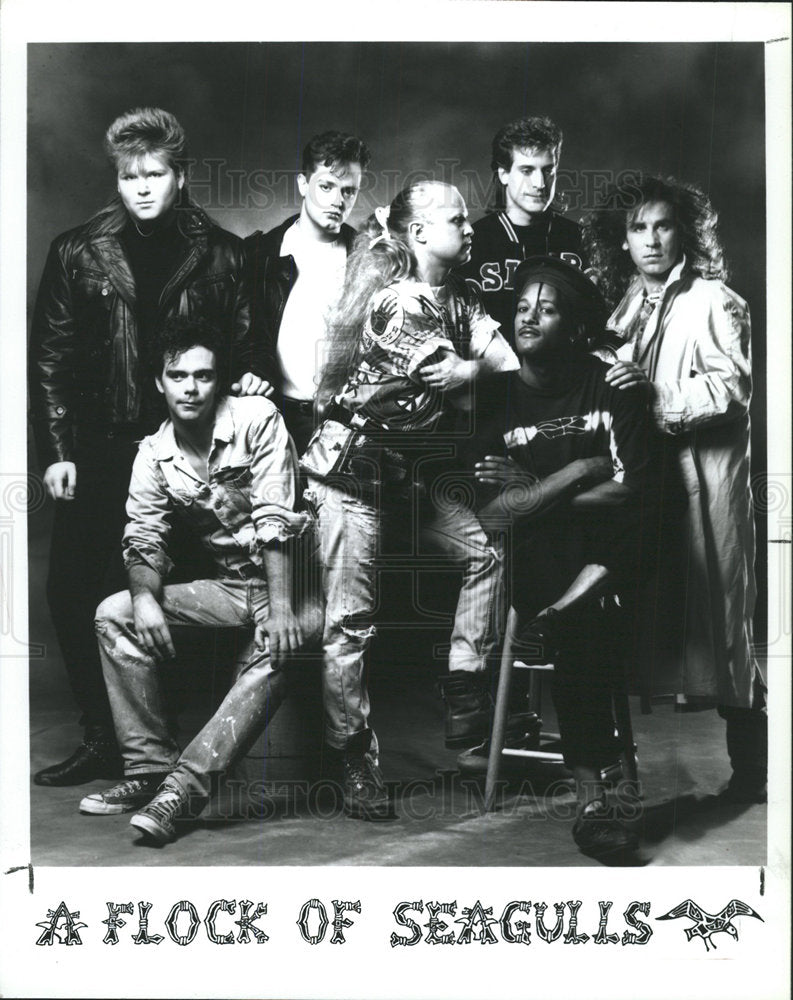 1991 Press Photo Flock of Seagulls English Wave Band - Historic Images