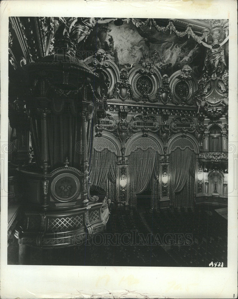 Press Photo Monte Carlo Opera House Interior Garnier - Historic Images