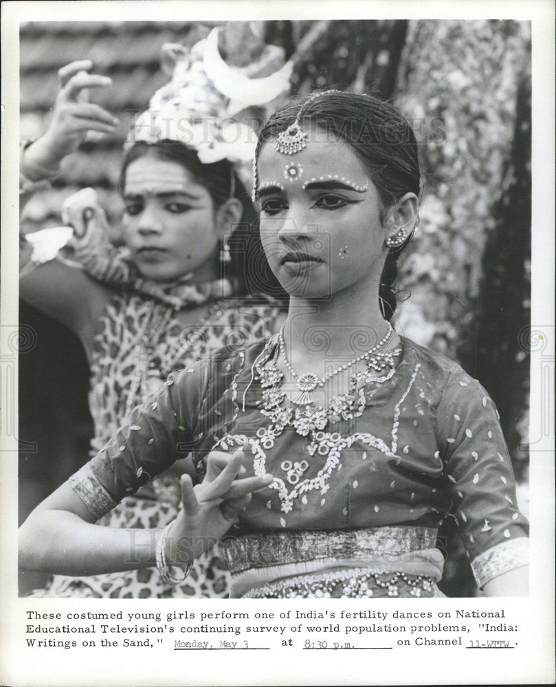 1965 Press Photo India fertility Dances Educational TV - Historic Images