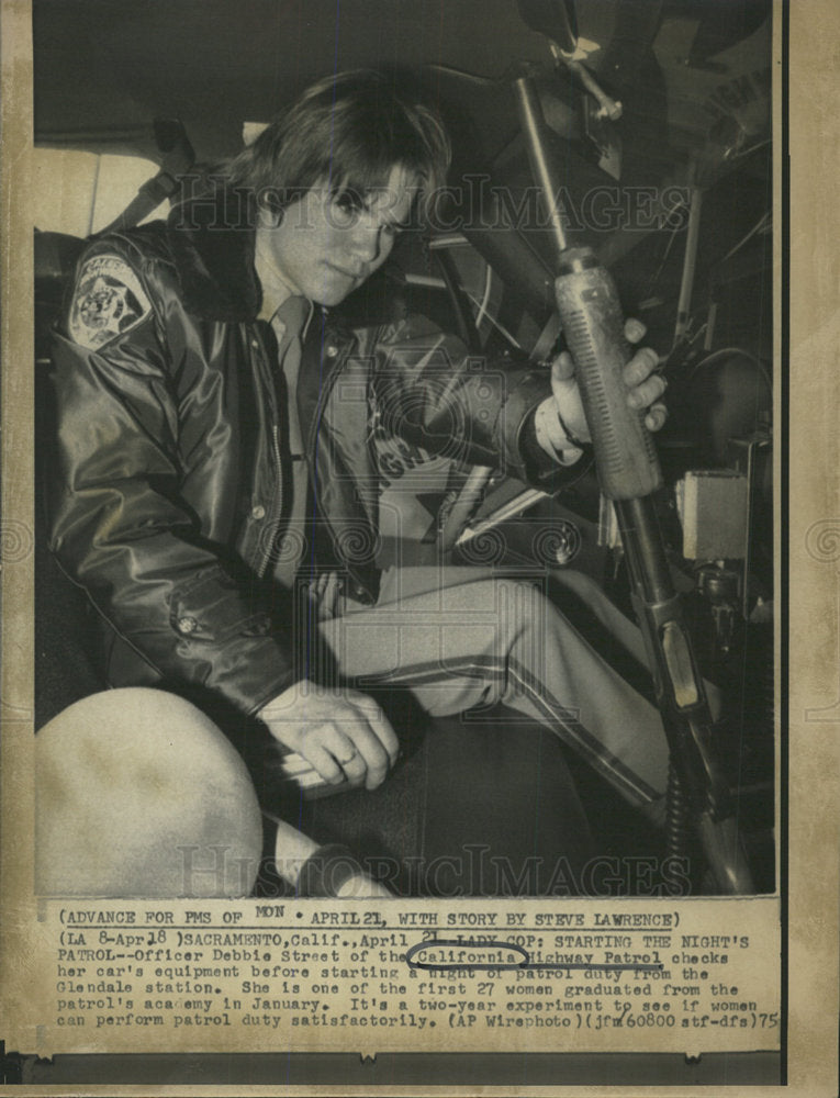 1975 Press Photo Glendale Station California Patrol  - Historic Images